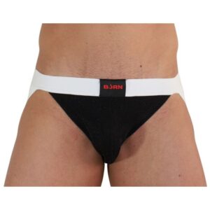 004 JOCK SHINY BLACK / WHITE L