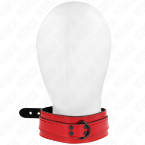 WINE RED ADJUSTABLE NECKLACE 37.5-49.5 CM X 5 CM