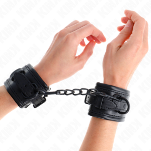 WRIST RESTRAINTS BLACK ADJUSTABLE 20-30 CM X 6 CM