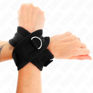 CROSS CUFFS BLACK 34 X 5.5 CM