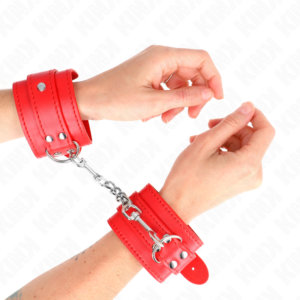 SIMPLE WRIST RESTRAINTS RED ADJUSTABLE 20-23 CM X 5.5 CM