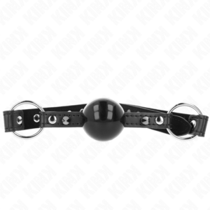BALL 4 CM GAG WITH TIP RIVET AND SNAP LOCK 65 x 2 CM