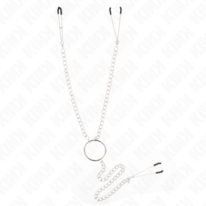 TRIPLE NIPPLE AND CLIT CLAMPS WITH CHAIN MODEL 1