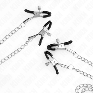 4 NIPPLE AND CLIT CLAMPS ADJUSTABLE SILVER