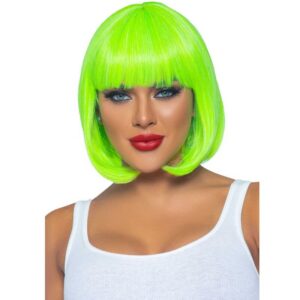 FLUORESCENT BOB WIG NEON GREEN