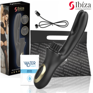 HI-TECH RABITT BRUSHING MULTI-CELL CLITORIAL AND DOUBLE WAVE VIBRATOR