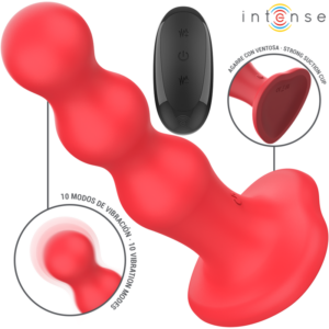 CODY VIBRATOR WITH SUCTION CUP RED REMOTE CONTROL