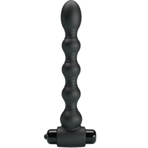LYNN SILICONE ANAL PLUG 10 VIBRATIONS BLACK