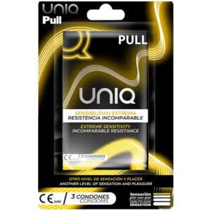 PULL LATEX FREE CONDOMS WITH STRIPS 3 UNITS