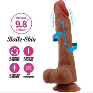 CALISTO REALISTIC DILDO 24 CM FLESH