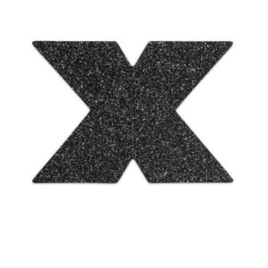 INDISCRETS FLASH CROSS BLACK NIPPLE CAPS