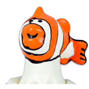 HANDPAINTED NOVELTY CONDOMS FISH ORANGE
