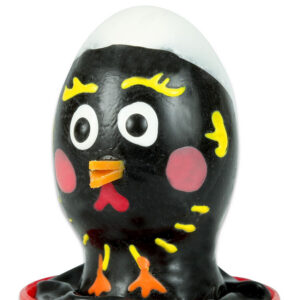 HANDPAINTED NOVELTY CONDOMS CHICKEN BLACK