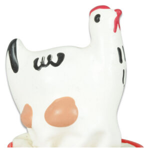 HANDPAINTED NOVELTY CONDOMS CHICKEN WHITE