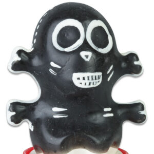 HANDPAINTED NOVELTY CONDOMS SKULL BLACK MODEL 1