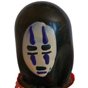 HANDPAINTED NOVELTY CONDOMS MASK GHOST BLACK