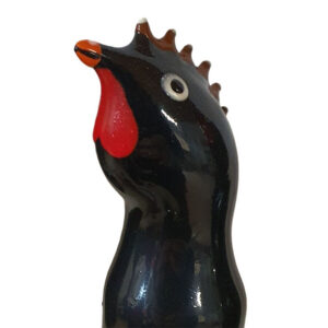 HANDPAINTED NOVELTY CONDOMS BLACK ROOSTER