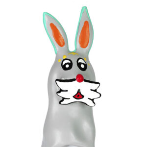 HANDPAINTED NOVELTY CONDOMS BUNNY XL