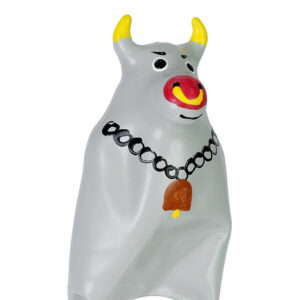 HANDPAINTED NOVELTY CONDOMS GREY BULL MODEL XL