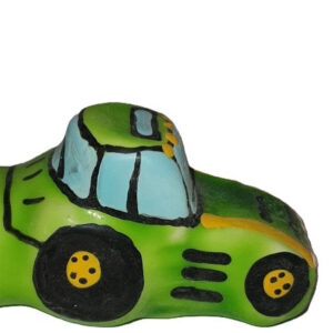 HANDPAINTED NOVELTY CONDOMS TRACTOR GREEN XL