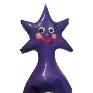 HANDPAINTED NOVELTY CONDOMS HAPPY STAR XL
