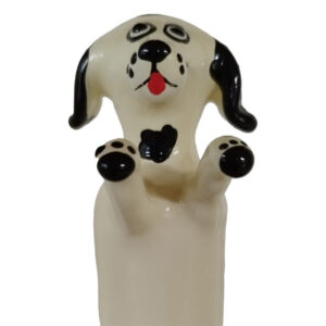 HANDPAINTED NOVELTY CONDOMS HAPPY WHITE DOG XL