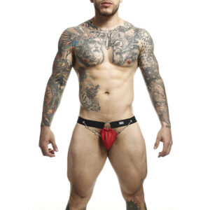 DNGEON RED JOCKSTRAP WITH CHAINS ONE SIZE