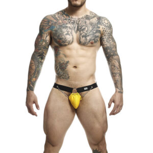 DNGEON YELLOW JOCKSTRAP WITH CHAINS ONE SIZE