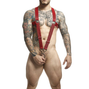 DNGEON CROSS BACK HARNESS RED ONE SIZE