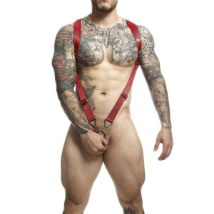 DNGEON RED STRAIGHT BACK HARNESS ONE SIZE