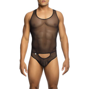 TRANSPARENT BLACK BODYSHEER SIZE S/M