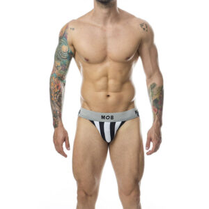 CLASSIC STRIPE WHITE JOCK SIZE XXL