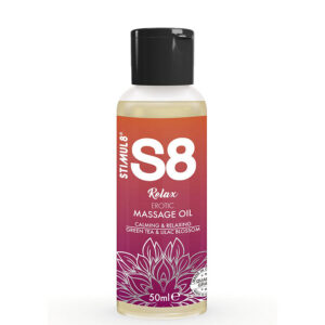 S8 RELAX EROTIC MASSAGE OIL GREEN TEA 50 ML