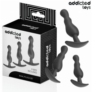 SET OF 3 ANAL PLUG SILICONE MODEL 1