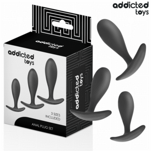 SET OF 3 ANAL PLUG SILICONE MODEL 2