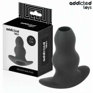 HOLLOW ANAL PLUG SILICONE SIZE M 9.6 CM