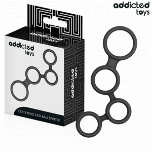 PENIS RING WITH DIVIDERS FOR TESTICLES