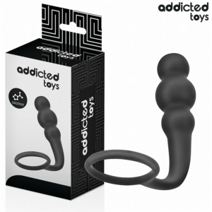 ANAL PLUG WITH RING SILICONE MODEL 1