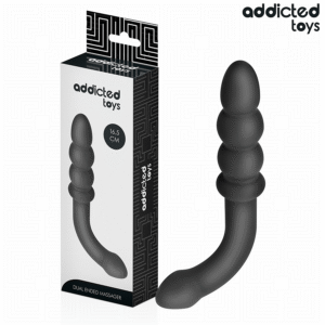 DOUBLE ANAL MASSAGER SILICONE 16.5 CM
