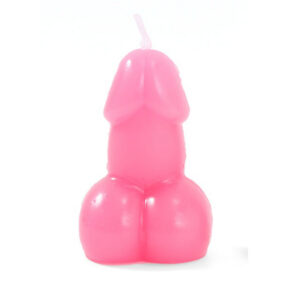 PENIS SHAPED CANDLE IN FUCHSIA COLOR