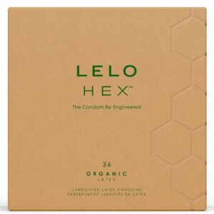 HEX ORGANIC CONDOM BOX 36 UNITS