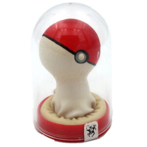 HANDPAINTED NOVELTY CONDOMS POKEBALL RED-WHITE