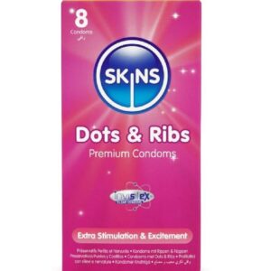 DOTS & RIBS PREMIUM CONDOMS PACK 8