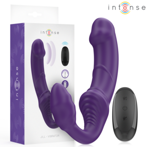 JILL DOUBLE VIBRATOR 20 CM PURPLE REMOTE CONTROL