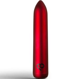 RECHARGEABLE VIBRATING BULLET POPPY RED