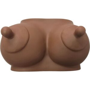 PIGGY BANK IN THE SHAPE OF BOOBS DARK TONE