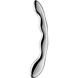COSMIC CREST 2 STAINLESS STEEL DOUBLE-ENDED DILDO