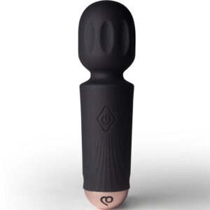 MINI RECHARGEABLE WAND 16 FUNCTIONS BLACK TULIP
