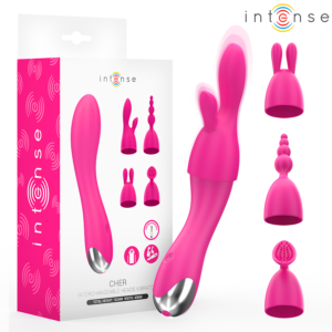 CHER VIBRATOR WITH 20 PATTERNS AND INTERCHANGEABLE HEADS
