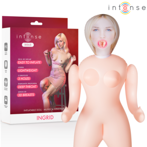 INGRID INFLATABLE DOLL WITH THREE ORIFICES